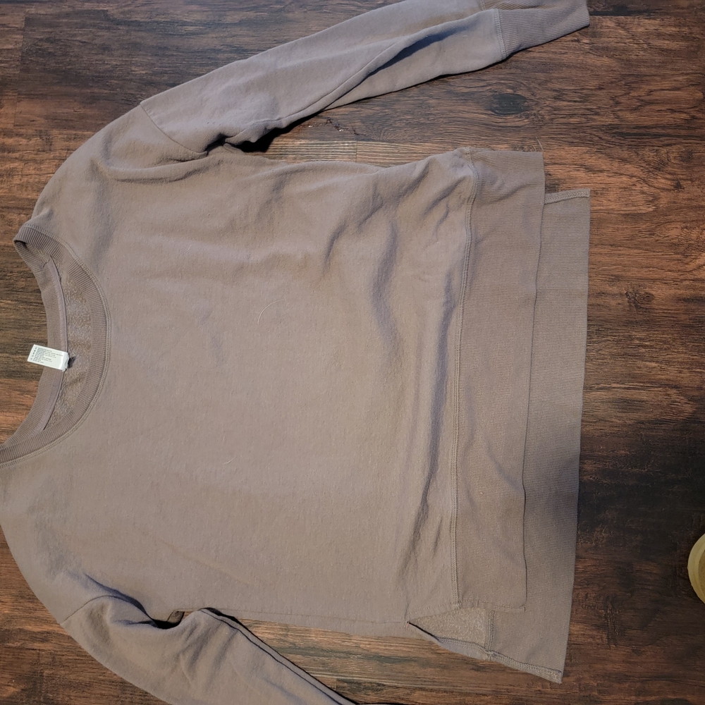 Casual Taupe Long Sleeve Top